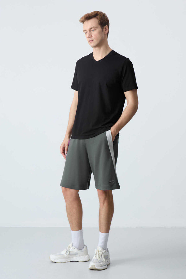 Tommylife Toptan Comfort Fit Basic Erkek Şort 81280 Haki