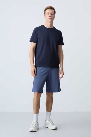 Tommylife Toptan Comfort Fit Basic Erkek Şort 81280 Petrol