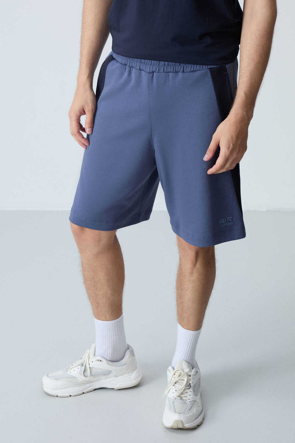 Tommylife Toptan Comfort Fit Basic Erkek Şort 81280 Petrol