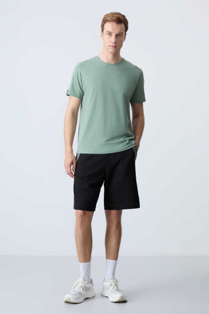 Tommylife Toptan Comfort Fit Basic Erkek Şort 81280 Siyah