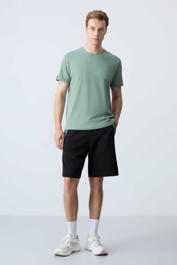 Tommylife Toptan Comfort Fit Basic Erkek Şort 81280 Siyah