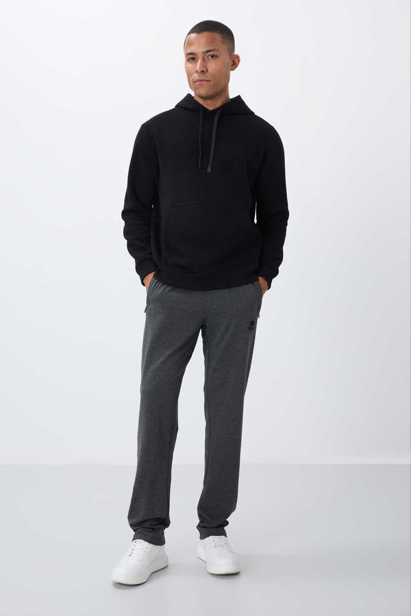 Pantaloni de trening Tommylife Wholesale Slim Fit Classic Leg pentru bărbați 84669 Antracit Melange