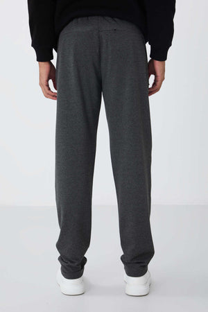 Pantaloni de trening Tommylife Wholesale Slim Fit Classic Leg pentru bărbați 84669 Antracit Melange