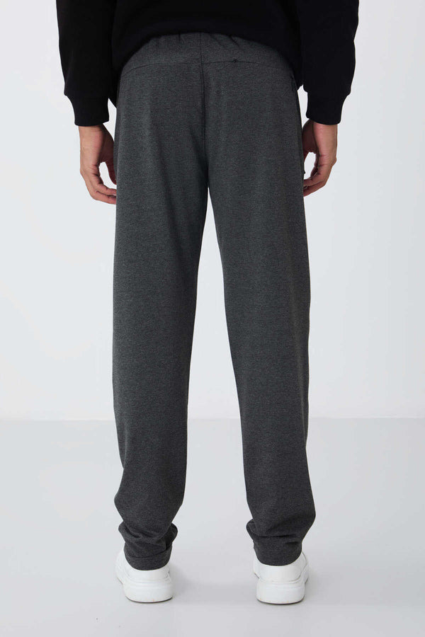 Pantaloni de trening Tommylife Wholesale Slim Fit Classic Leg pentru bărbați 84669 Antracit Melange