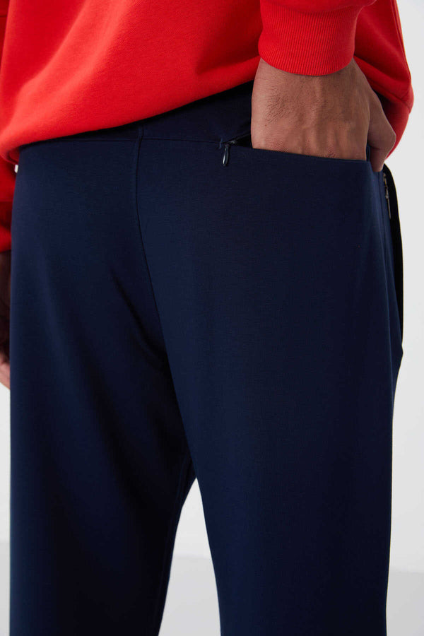 Pantaloni de trening Tommylife Wholesale Slim Fit Classic Leg pentru bărbați 84669 Indigo