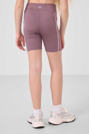 Tommylife Toptan Esnek Standart Fit Basic Performans Kız Çocuk Tayt 75189 Gül Kurusu