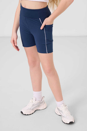 Tommylife Toptan Esnek Standart Fit Basic Performans Kız Çocuk Tayt 75189 Parlament