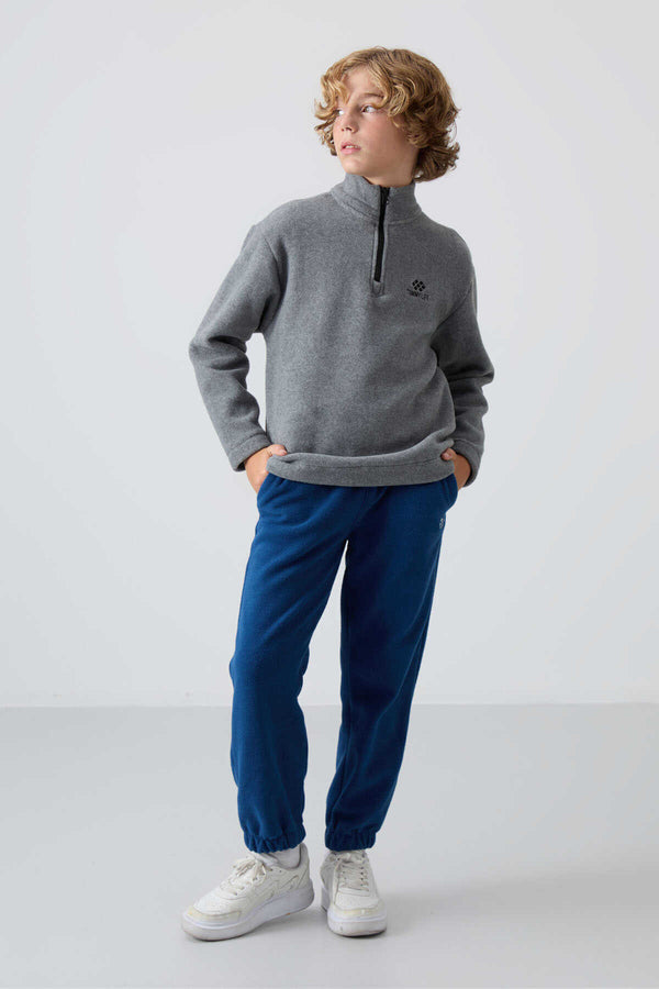 Tommylife Toptan Garson Boy Jogger Standart Kalıp Erkek Çocuk Polar Eşofman Alt 11220 Parlament