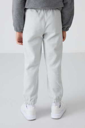 Tommylife Toptan Garson Boy Jogger Standart Kalıp Erkek Çocuk Polar Eşofman Alt 11220 Taş