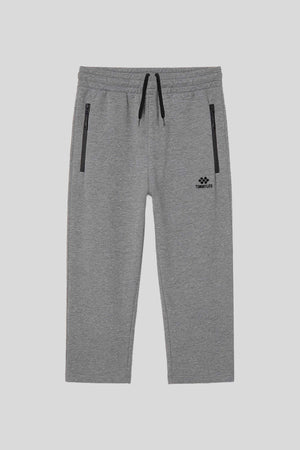 Tommylife Toptan Gri Melanj Fermuar Cepli Klasik Paça Erkek Kapri - 83095
