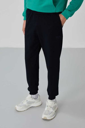 Tommylife Toptan Herbert Standart Kalıp Dik Yaka Erkek Eşofman Takım 85233 Deniz Yeşili - Lacivert