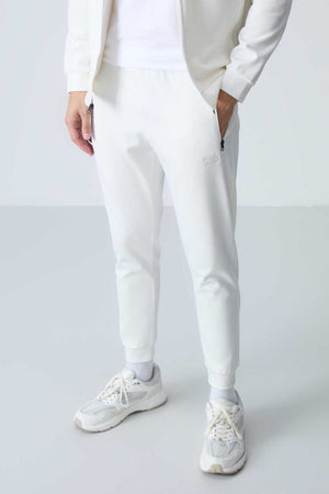 Tommylife Toptan Hugo Rahat Kalıp Jogger Erkek Eşofman Takım 85198 Ekru