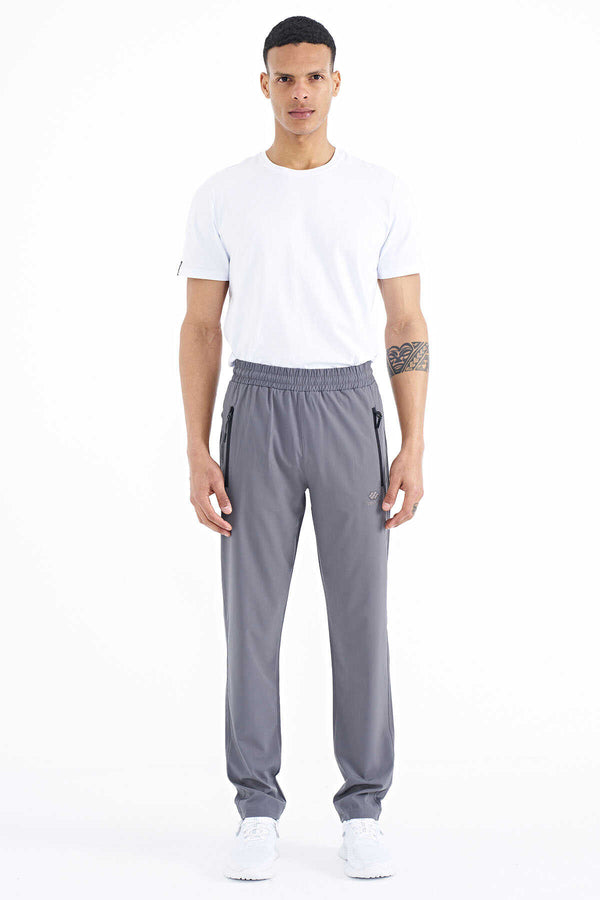 Pantaloni de trening pentru bărbați Tommylife Wholesale Classic Leg Standard Fit cu trei buzunare, 84768 kaki