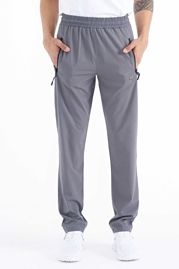 Pantaloni de trening pentru bărbați Tommylife Wholesale Classic Leg Standard Fit cu trei buzunare, 84768 kaki