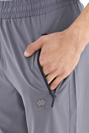 Pantaloni de trening pentru bărbați Tommylife Wholesale Classic Leg Standard Fit cu trei buzunare, 84768 kaki
