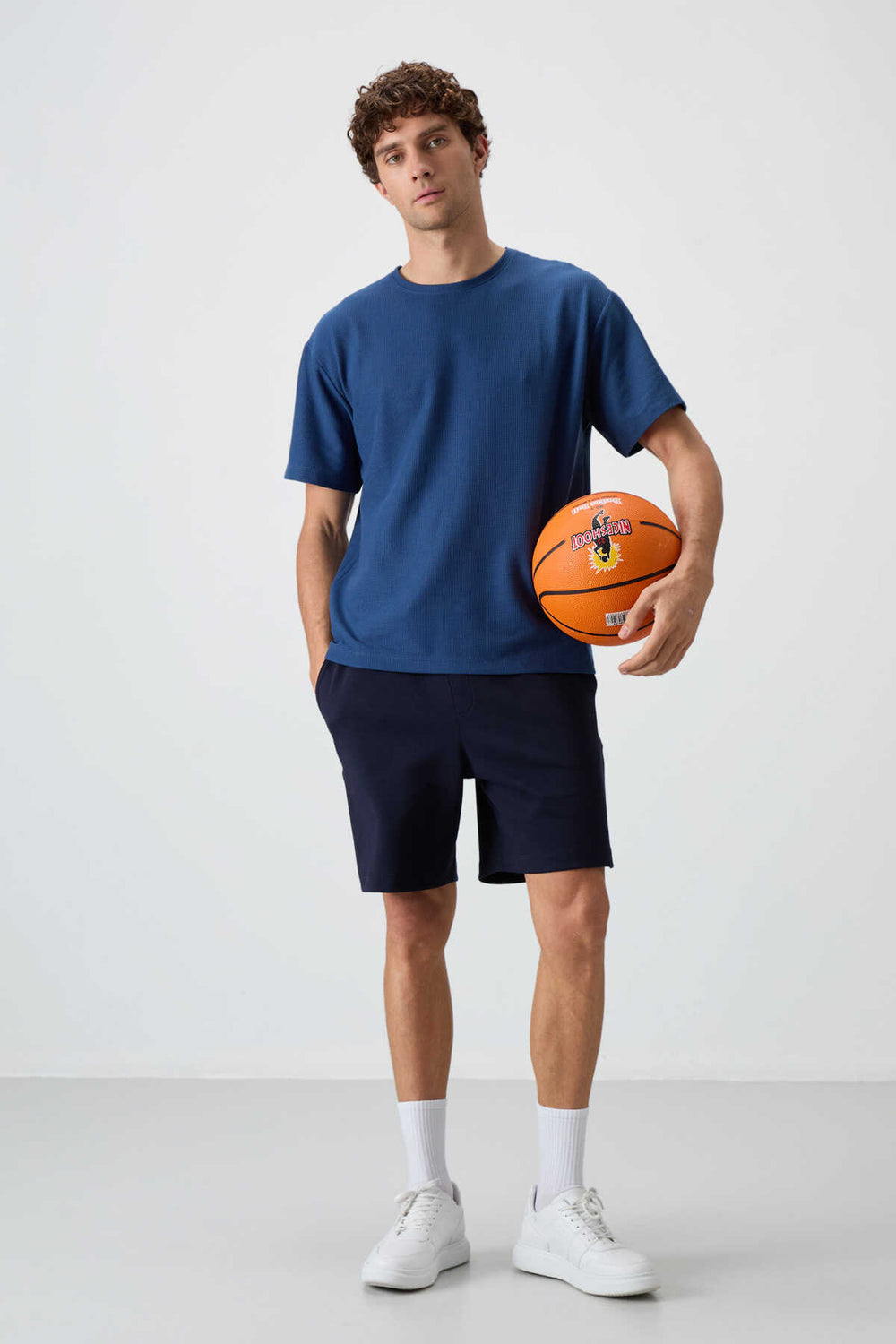 Tommylife Toptan O Yaka Oversize Basic Erkek T-Shirt 88379 Parlament