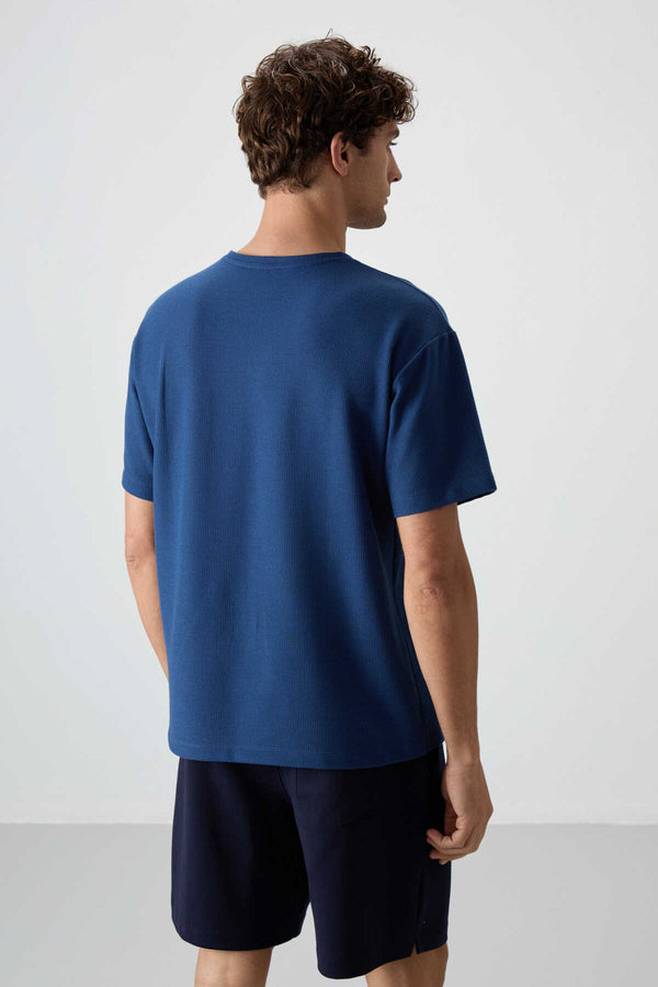 Tommylife Toptan O Yaka Oversize Basic Erkek T-Shirt 88379 Parlament