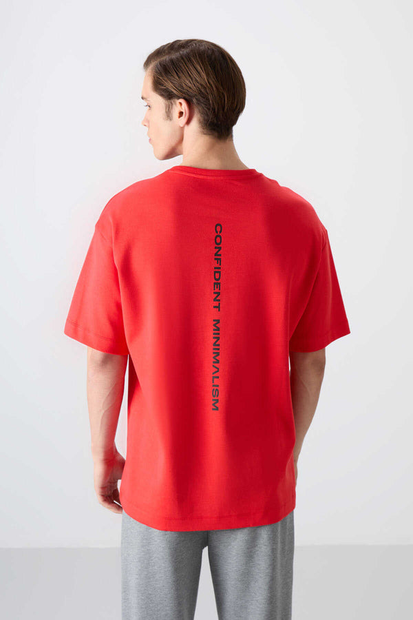 Tommylife Toptan O Yaka Oversize Baskılı Erkek T-Shirt 88321 Fiesta