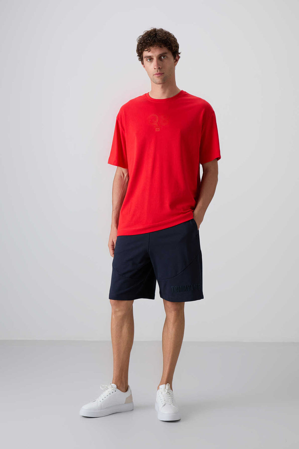 Tommylife Toptan O Yaka Oversize Baskılı Erkek T-Shirt 88333 Fiesta