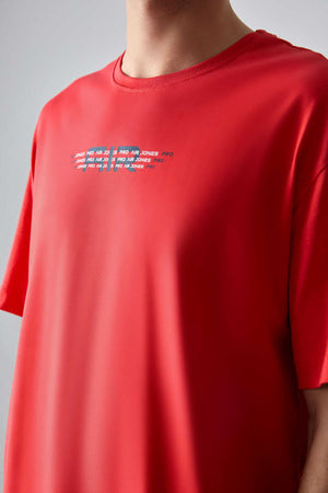 Tommylife Toptan O Yaka Oversize Baskılı Erkek T-Shirt 88356 Fiesta