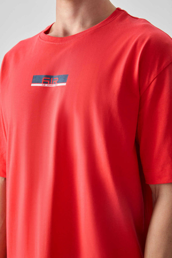 Tommylife Toptan O Yaka Oversize Baskılı Erkek T-Shirt 88359 Fiesta