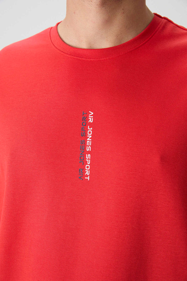 Tommylife Toptan O Yaka Oversize Baskılı Erkek T-Shirt 88368 Fiesta