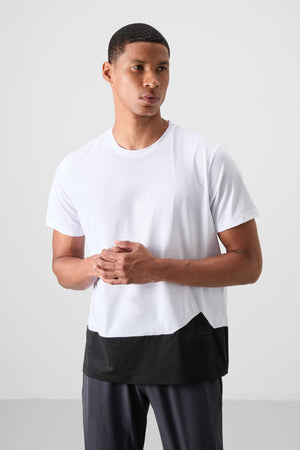 Tommylife Toptan O Yaka Standart Kalıp Aktif Spor Erkek T-Shirt 88383 Beyaz