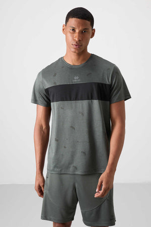 Tommylife Toptan O Yaka Standart Kalıp Aktif Spor Erkek T-Shirt 88398 Haki