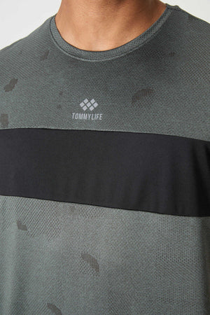 Tommylife Toptan O Yaka Standart Kalıp Aktif Spor Erkek T-Shirt 88398 Haki
