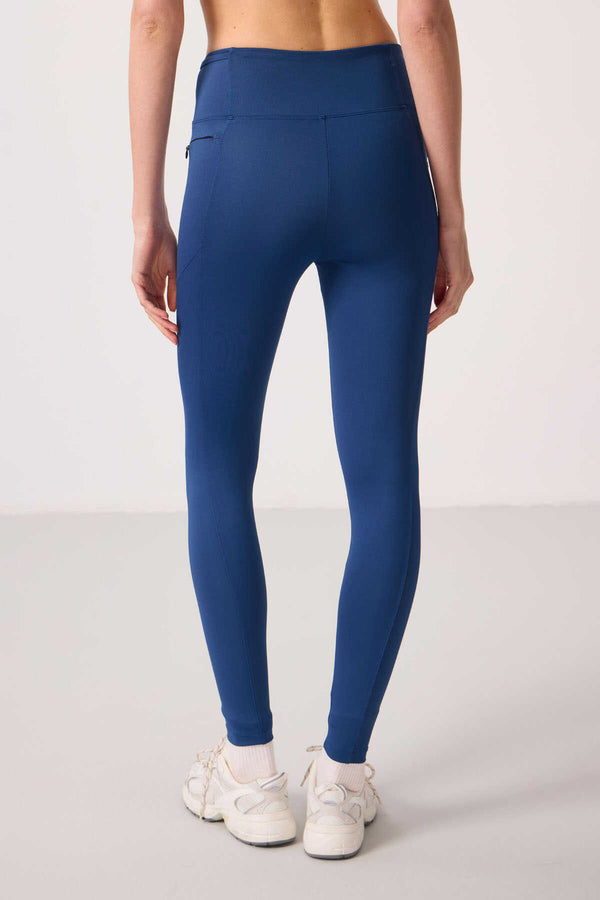 Tommylife Toptan Polyester Esnek Standart Fit Performans Kadın Tayt - 94667 Parlament