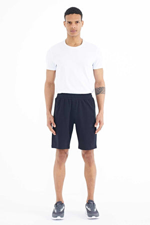 Tommylife Toptan Ryan Standart Kalıp Basic Erkek Şort 81239 Lacivert