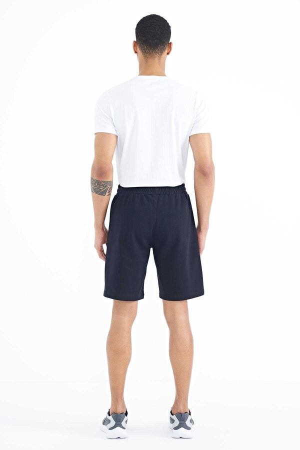 Tommylife Toptan Ryan Standart Kalıp Basic Erkek Şort 81239 Lacivert