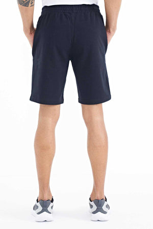 Tommylife Toptan Ryan Standart Kalıp Basic Erkek Şort 81239 Lacivert