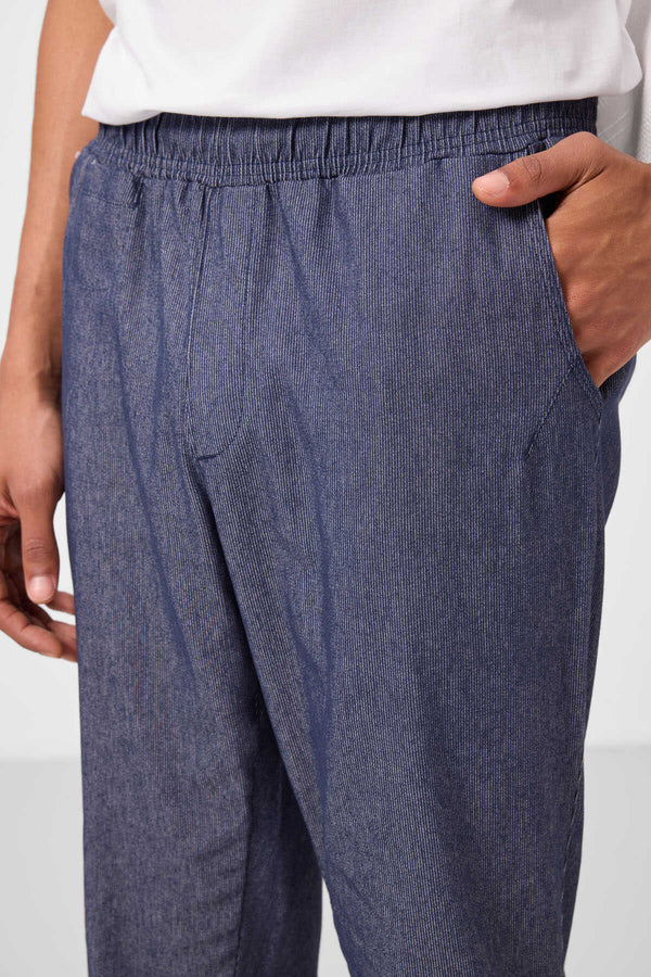 Tommylife Toptan Standart Fit Dokuma Hafif Esnek Chino Erkek Pantolon 82177 Kot Lacivert