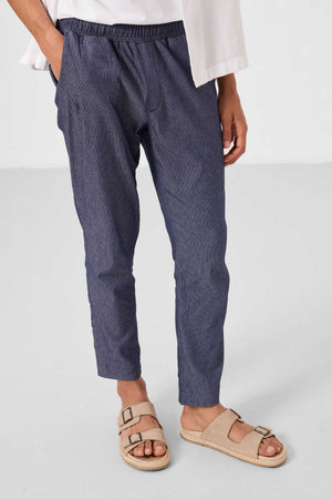 Tommylife Toptan Standart Fit Dokuma Hafif Esnek Chino Erkek Pantolon 82177 Kot Lacivert