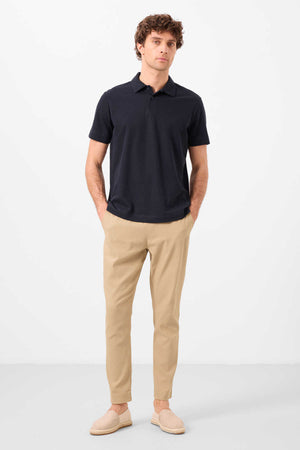 Tommylife Toptan Standart Fit Dokuma Hafif Esnek Chino Erkek Pantolon 82177 Koyu Bej