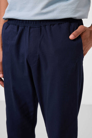 Tommylife Toptan Standart Fit Dokuma Hafif Esnek Chino Erkek Pantolon 82177 Lacivert