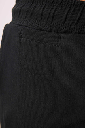Tommylife Toptan Standart Fit Dokuma Hafif Esnek Chino Erkek Pantolon 82177 Siyah