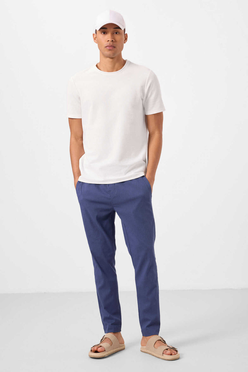 Tommylife Toptan Standart Fit Dokuma Hafif Esnek Chino Erkek Pantolon 82179 Parlament