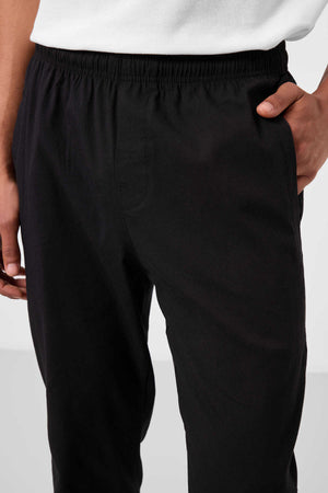 Tommylife Toptan Standart Fit Dokuma Hafif Esnek Chino Erkek Pantolon 82179 Siyah