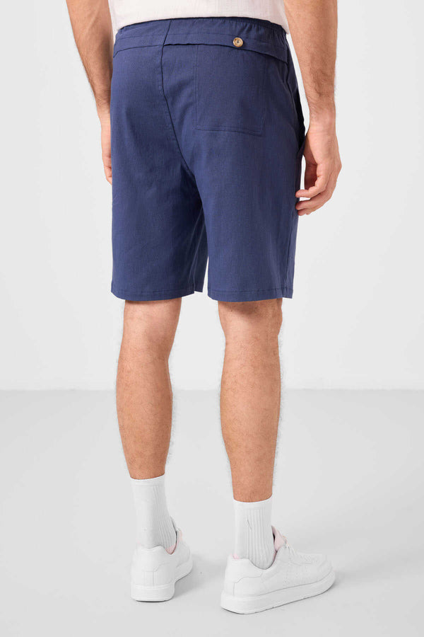 Tommylife Toptan Standart Fit Dokuma Hafif Esnek Chino Erkek Şort 81292 Parlament
