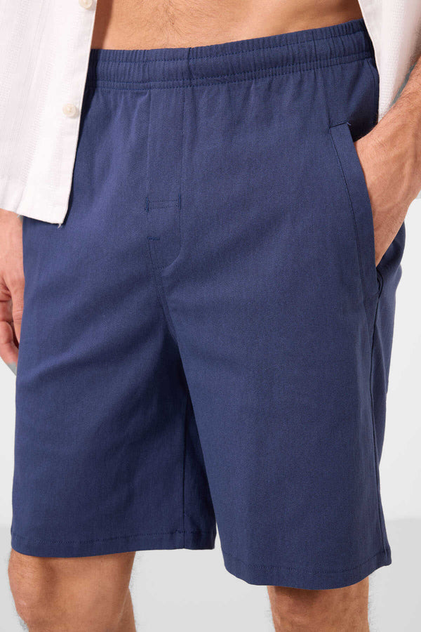 Tommylife Toptan Standart Fit Dokuma Hafif Esnek Chino Erkek Şort 81292 Parlament