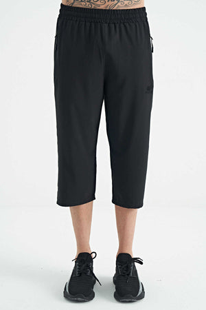 Pantaloni Capri Tommylife Wholesale Standard Fit Active Sport pentru bărbați, 83096, negri