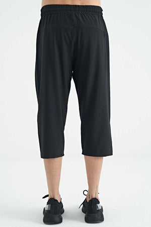 Pantaloni Capri Tommylife Wholesale Standard Fit Active Sport pentru bărbați, 83096, negri