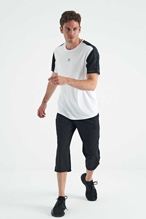 Pantaloni Capri Tommylife Wholesale Standard Fit Active Sport pentru bărbați, 83096, negri