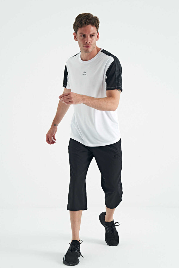 Pantaloni Capri Tommylife Wholesale Standard Fit Active Sport pentru bărbați, 83096, negri