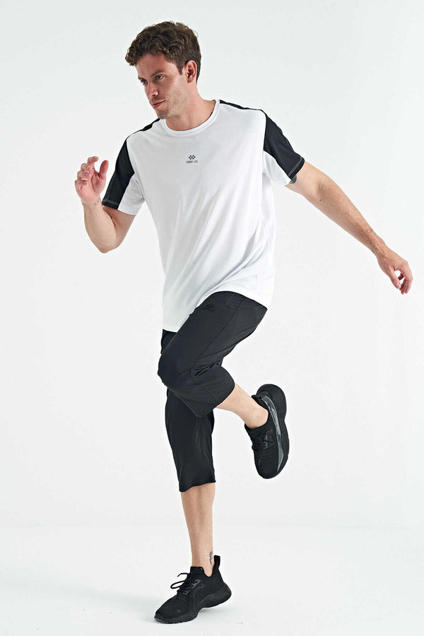 Pantaloni Capri Tommylife Wholesale Standard Fit Active Sport pentru bărbați, 83096, negri