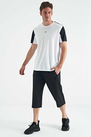 Pantaloni Capri Tommylife Wholesale Standard Fit Active Sport pentru bărbați, 83096, negri
