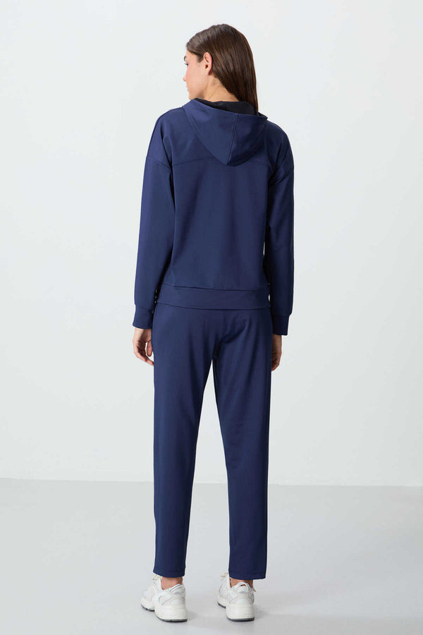 Set trening cu glugă Tommylife Wholesale pentru femei, croială standard, 95306 Indigo