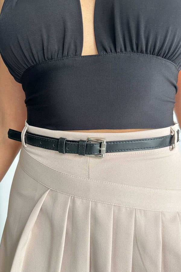 Pantaloni scurți plisați țesuți Topshow Light Stone, en-gros, fuste en-gros